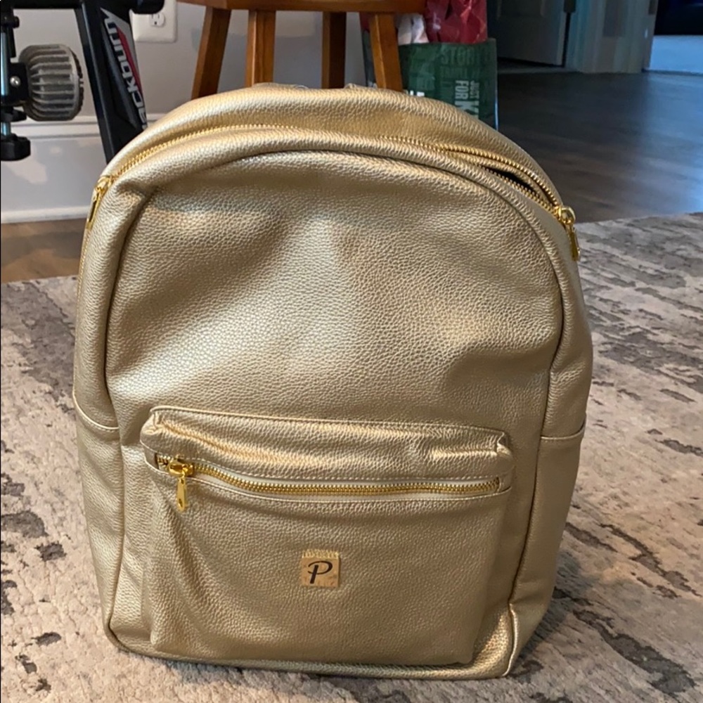 Gold backpack